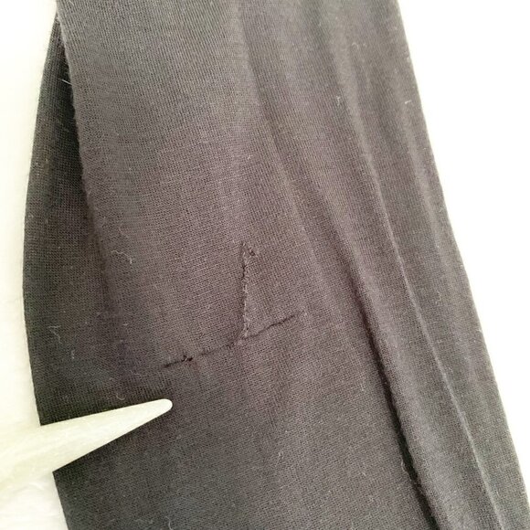 Brochu Walker black long sleeve mixed materials silk high low top - Medium - Picture 6 of 8